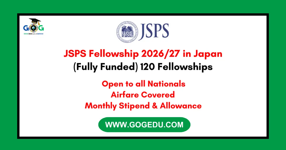 JSPS Fellowship 2026/27